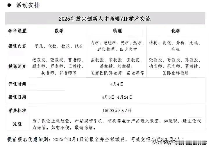 竞赛培优课程名目繁多，一碰集训就是钱，
没钱学竞赛就是个笑话，寸步难行，
而且这