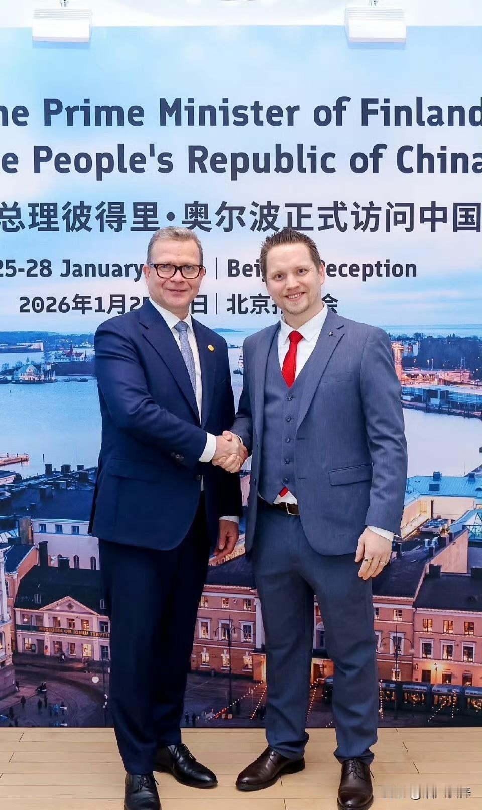 芬兰总理彼得里·奥尔波访华行程，在北京出席商务活动。
芬兰