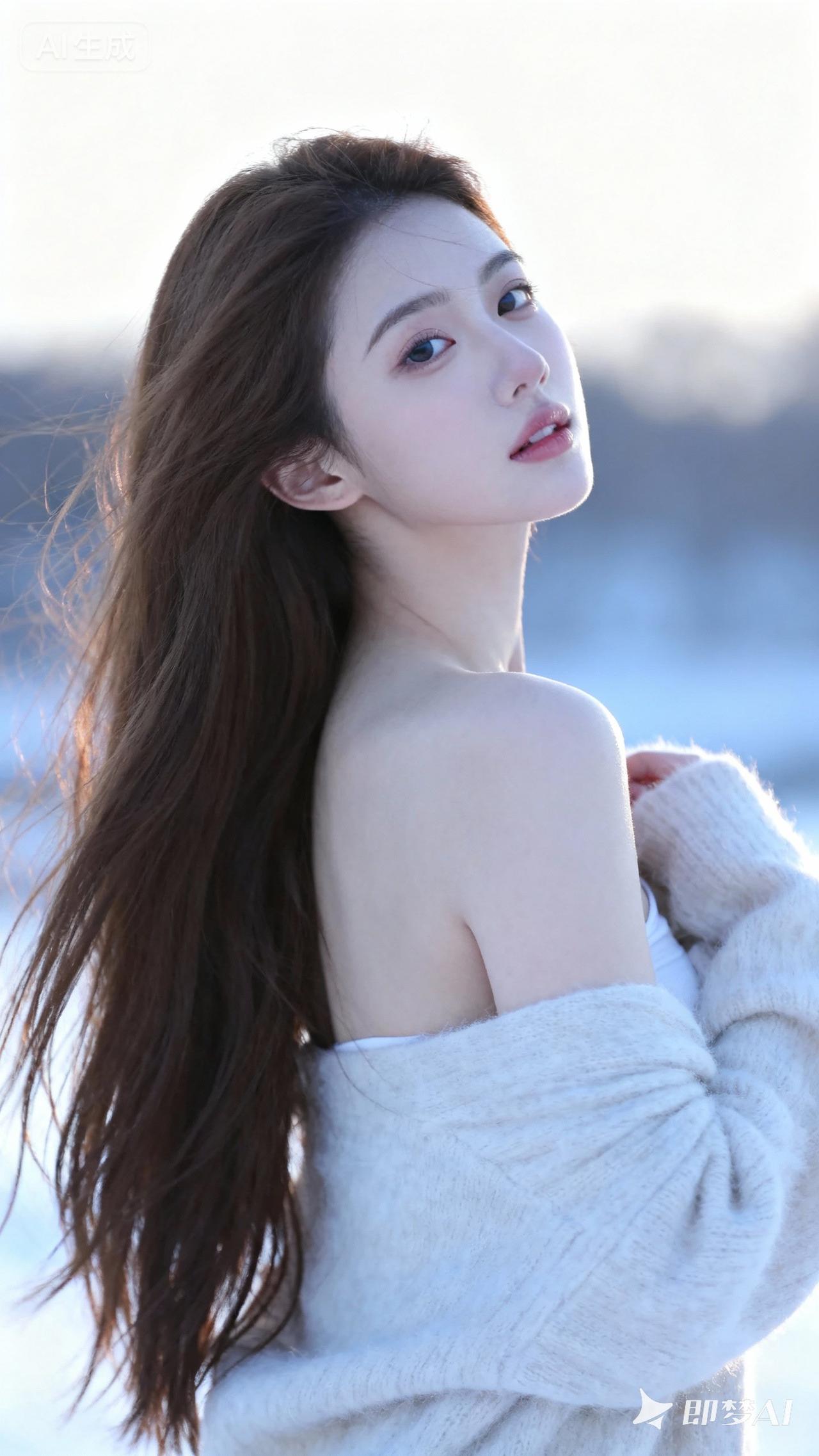 倾世侧脸，美丽动人