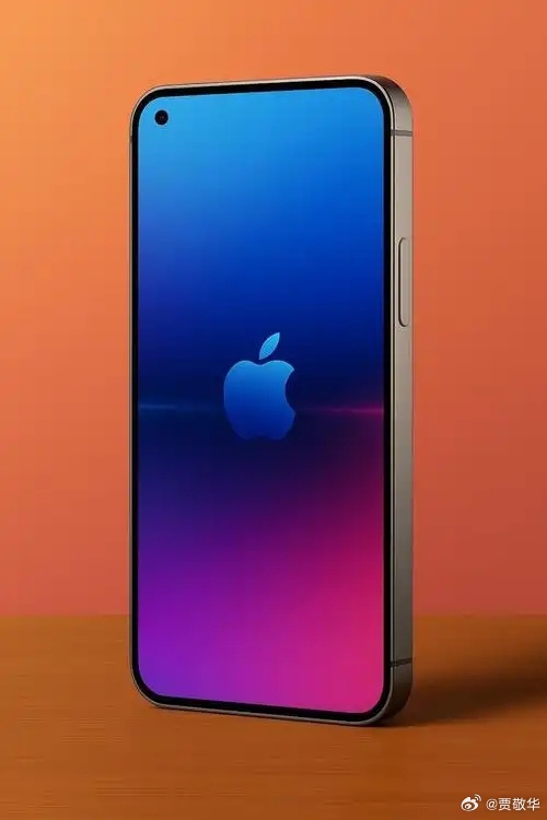 #iPhone18Pro渲染视频曝光# 前置摄像头左上角挖孔，3D人脸识别做在了