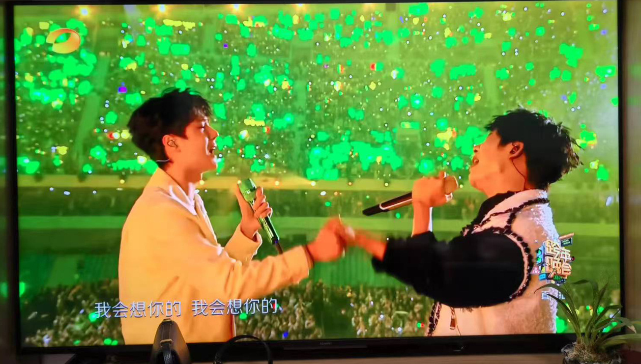 这才叫绿海，这才叫绿海，这才叫绿海，只有啵丝会给与王一博这么纯粹的爱#湖南卫视跨