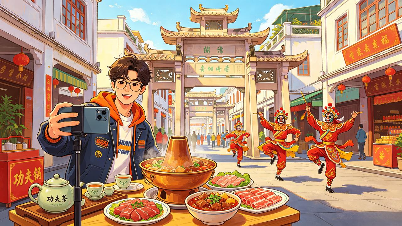 “潮”，潮州人早领先全国几百年。
他们的潮，是刻在骨子里的生活美学。几百年前就把