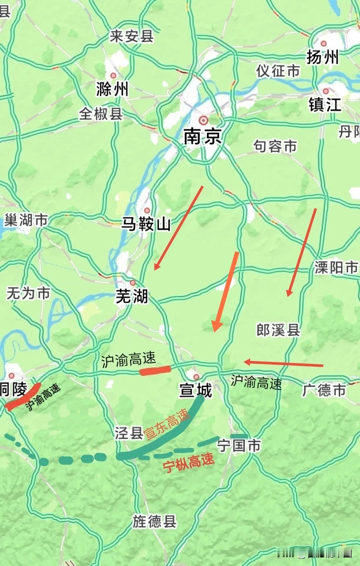 ［2025年安徽省第一个通过交工验收的高速公路］
       今天沪渝高速宣城