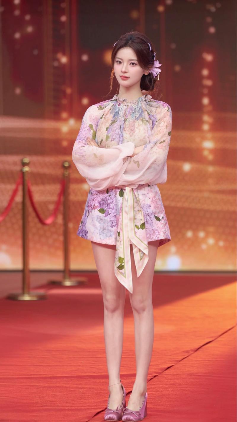 杨超越大长腿完美的身材比例，太有劲了！ 