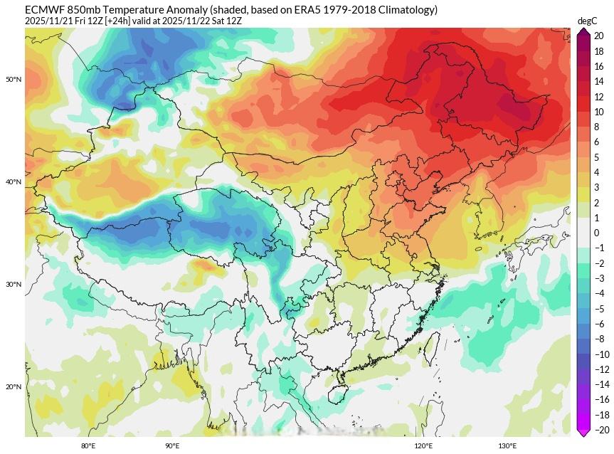 新一股冷空气已经在西伯利亚上空整装待发，今天白天冷空气前锋就将冲入新疆北疆地区，