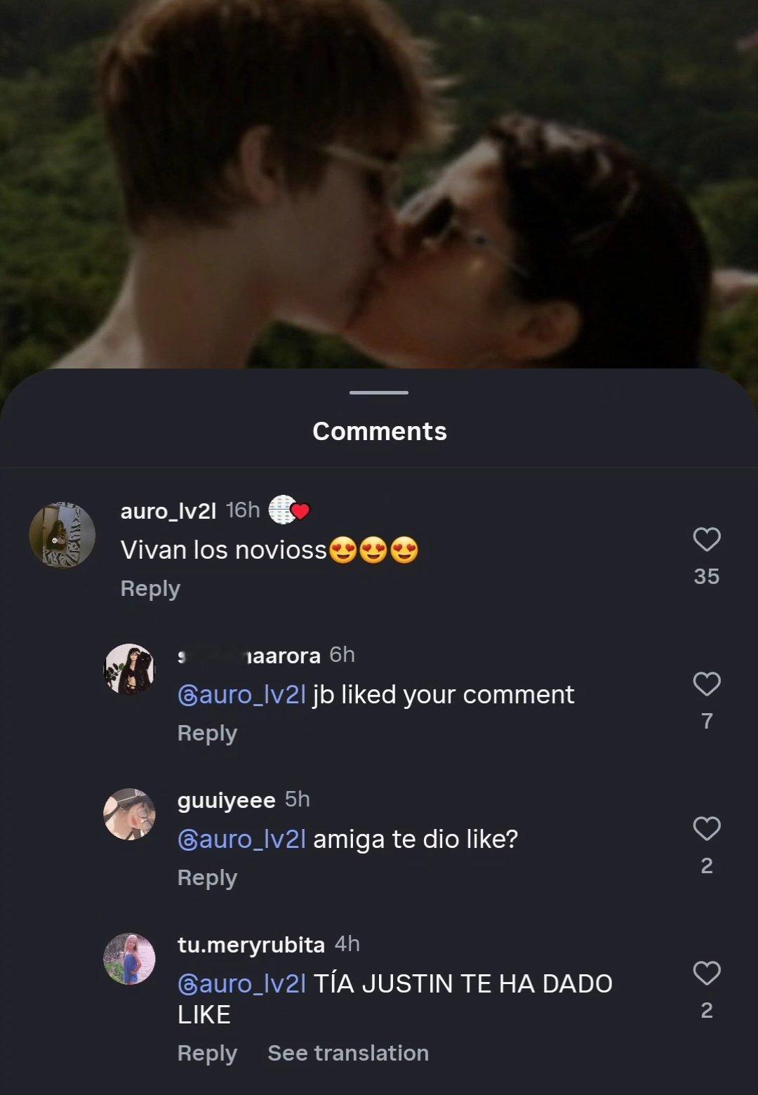 北美意难平再续？！贾斯汀·比伯在他2016年发布与赛琳娜·戈麦斯接吻的旧帖下点赞