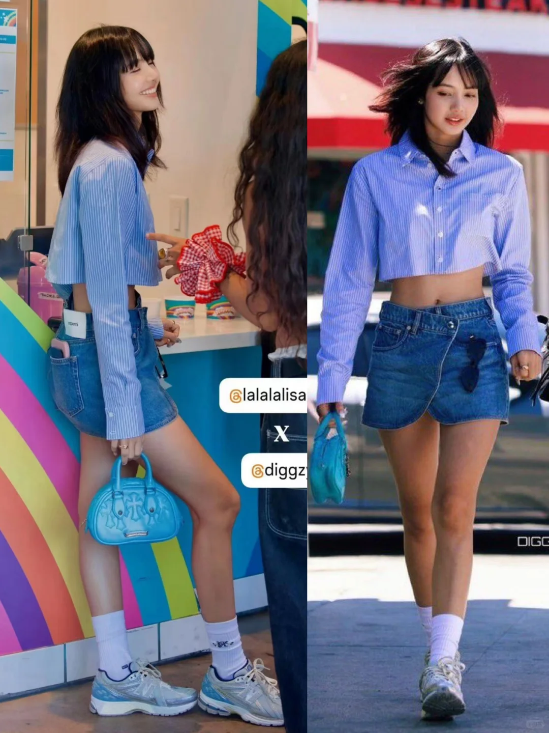 Lisa一组路透，又见名品细腰，侧面看，更细🤣