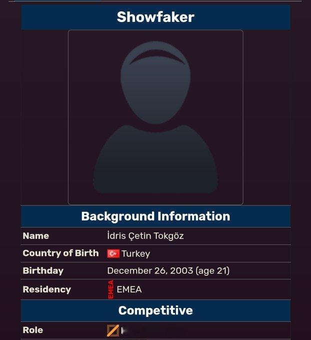 ShowMaker+Faker？韩媒记者：土耳其一名中单选手ID为Showfak