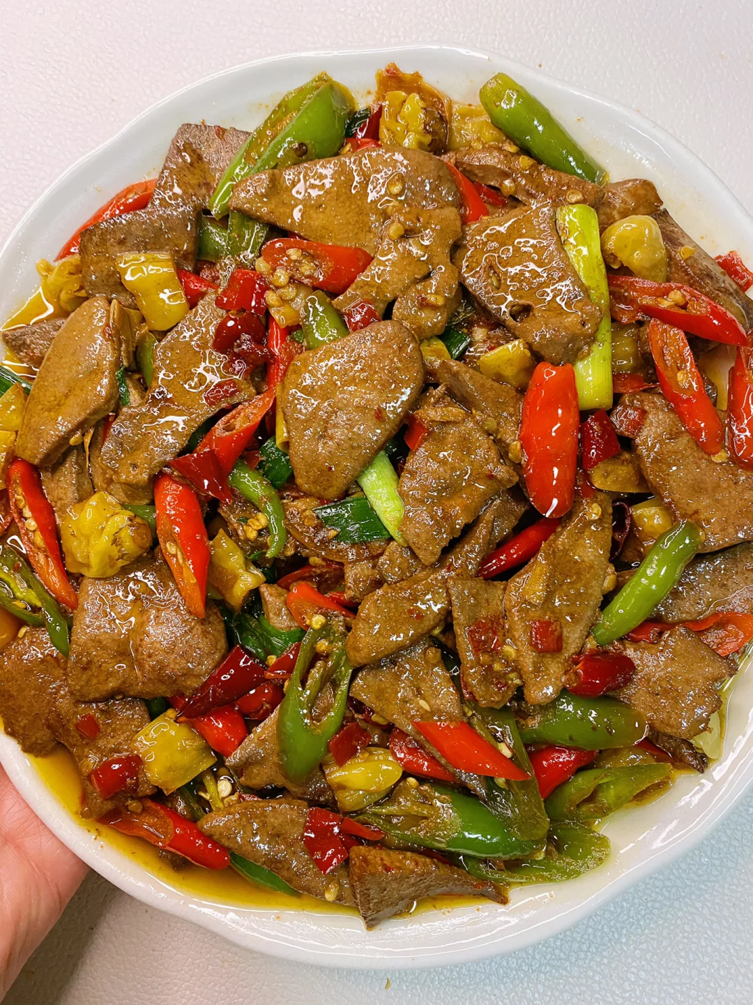 爆炒猪肝 不干不柴 嫩滑好吃