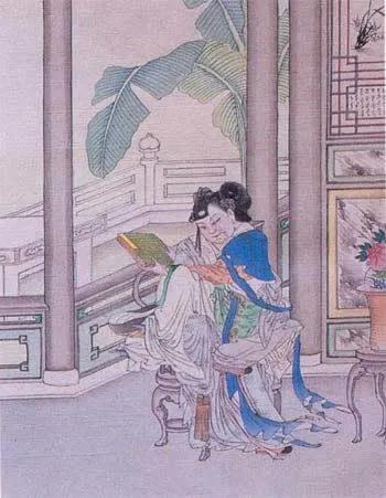 泪眼问花花不语，乱红飞过秋千去。---宋 欧阳修《蝶恋花·庭院深深深几许》
泪眼