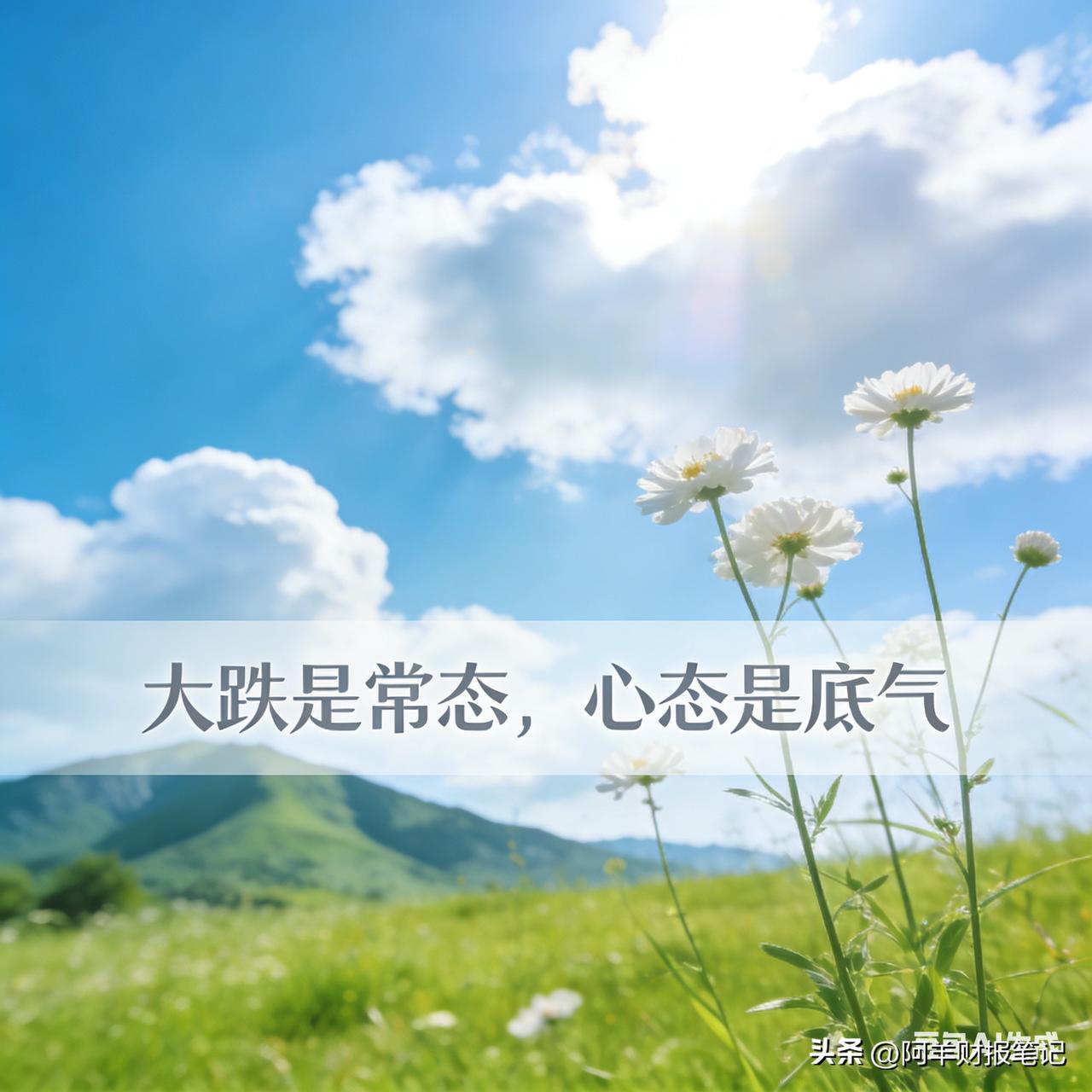 今天市场大跌，情绪难免受影响。
 
曾经我也和大家一样，一跌就慌，一绿就焦虑，看