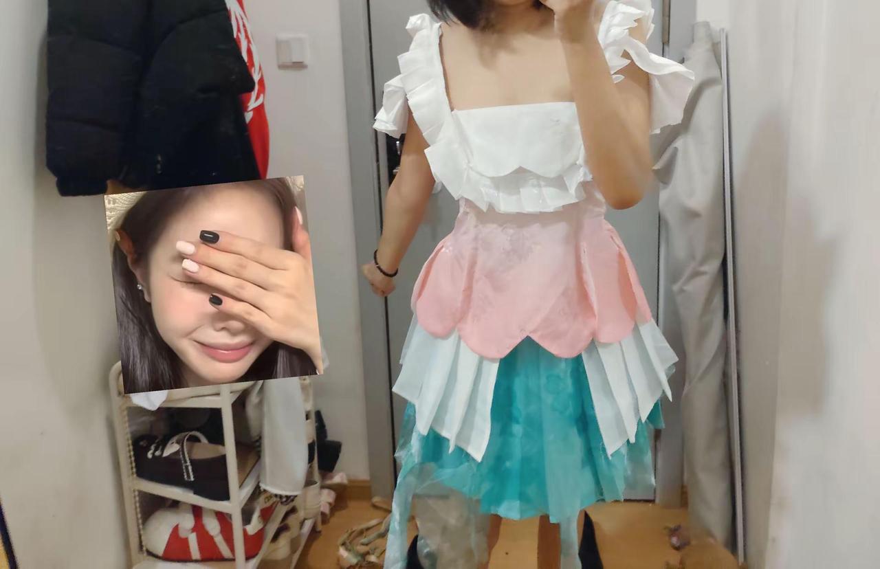 是哪里不对吗。怎么我穿和图片不一样