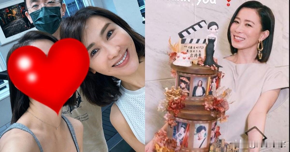 💖佘诗曼49岁生日前夕偶遇昔日「死敌」，与黎姿品味一致头贴头合照
💖5月28