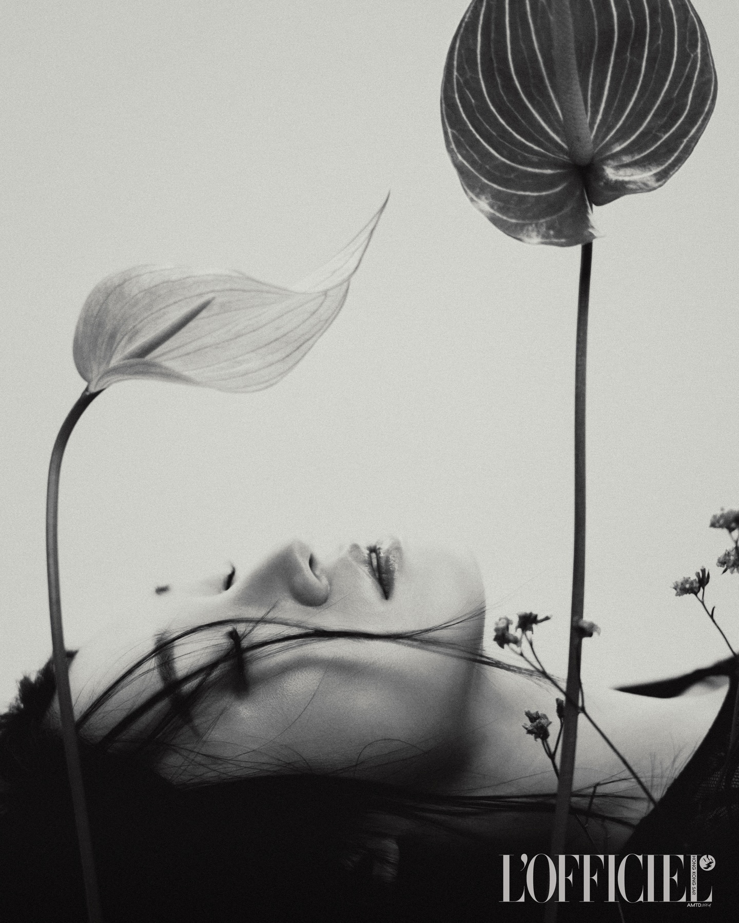 模特Jill Han出镜港版《L'OFFICIEL》2026年1月刊，演绎“Fl