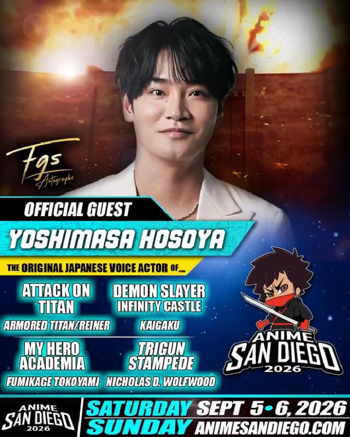 进击的巨人 Anime San Diego 2026全新动画、角色扮演及流行文化