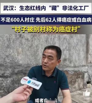 大象新闻爆出的，被称为癌症村的武汉黄土坡村，村里真正的情况，其实比统计数据还要严