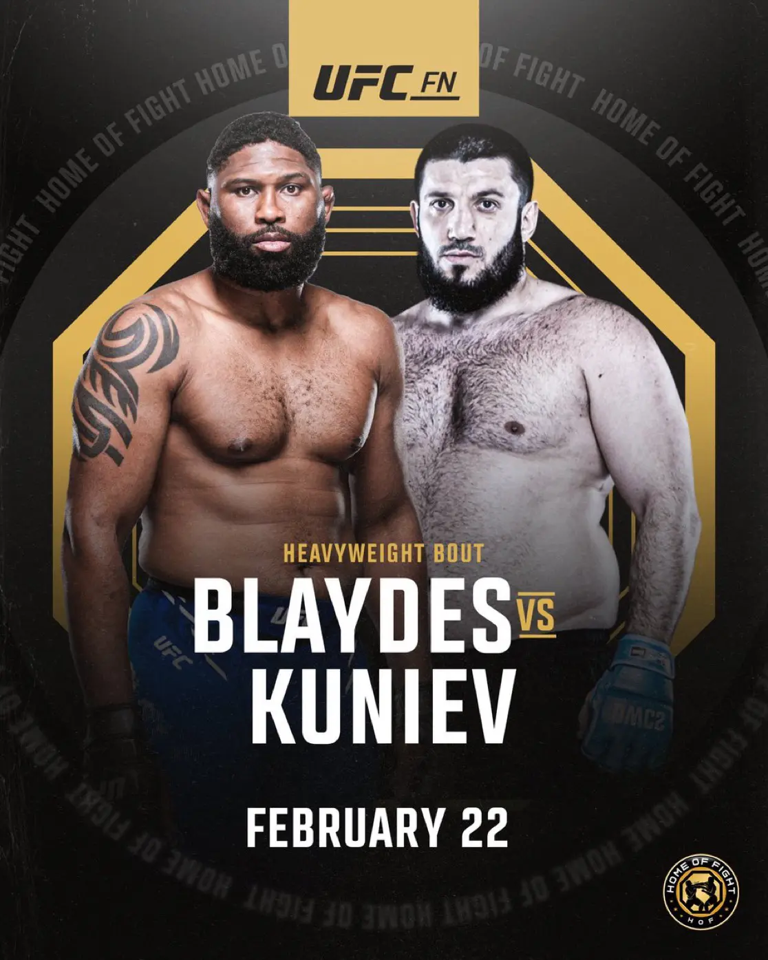 柯蒂斯·布雷兹对阵里兹万·库涅夫的比赛将于 2 月 22 日在 UFC...