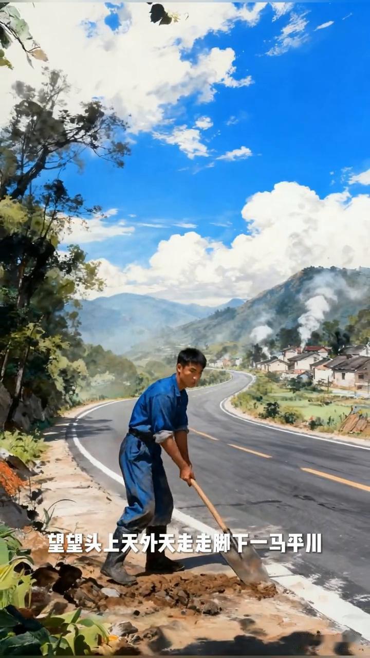 小云雀AI生成。
望望头上天外天，走走脚下一马平川。面对着满堂儿孙，了却了心中祈