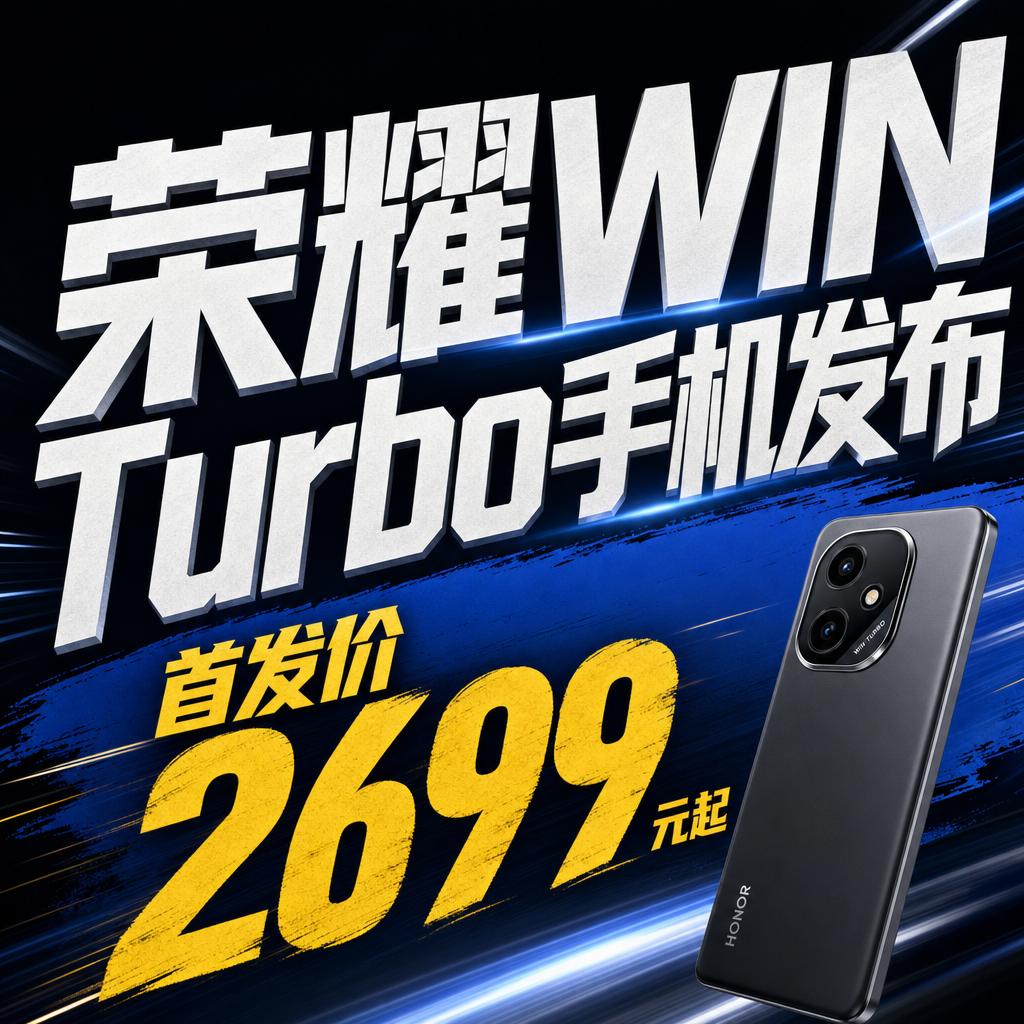 荣耀WIN Turbo以精准策略解决中端机实用痛点
2699元的起售价，不是简单