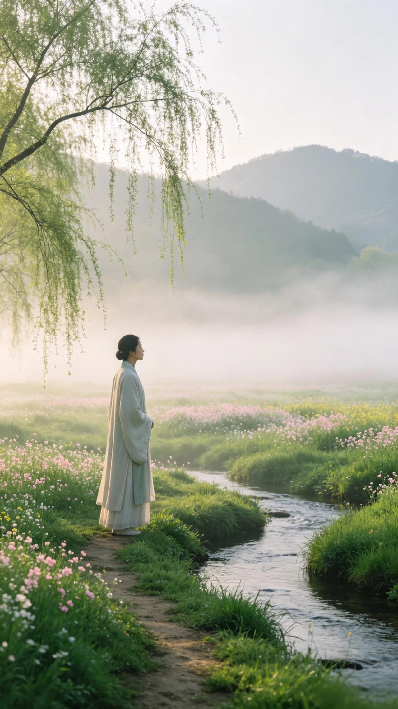四季更迭，寒暑轮回。不求轰轰烈烈，惟愿春夏秋冬，四时安稳，岁岁安康。
 
七律·