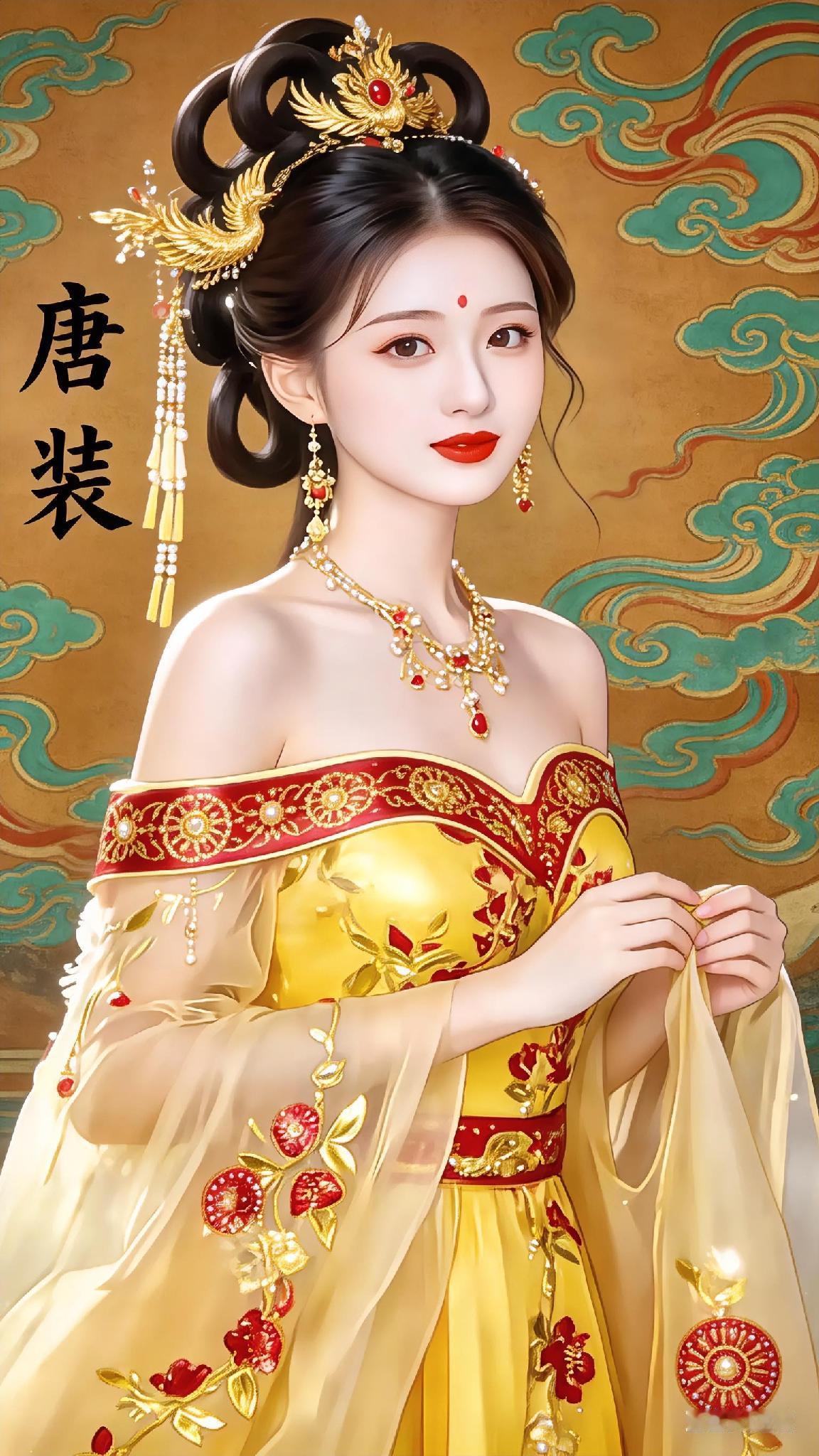 唐装，女子的温婉与端庄交织成一幅绝美的画卷。
女子的气质如兰花般清雅，每一步都摇