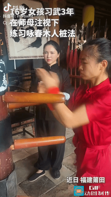 “火到人民日报了！”福建一个16岁女孩习武3年，师母让她展示一下练了三年的功夫到