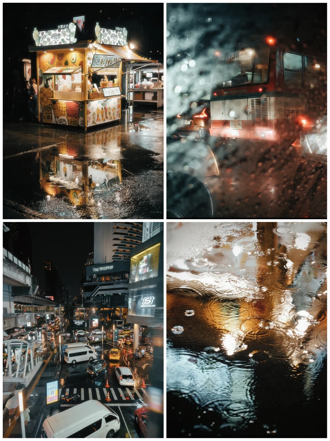 这是折叠屏拍的⁉曼谷下雨街头太出片了🔥