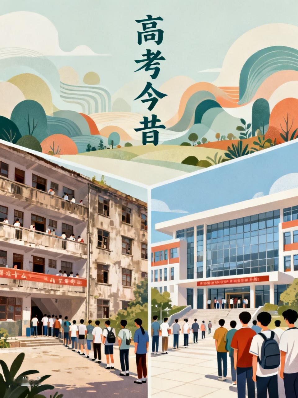 现在的高考和几十年前（以1977年恢复高考初期或90年代为参照）相比，变化主要在