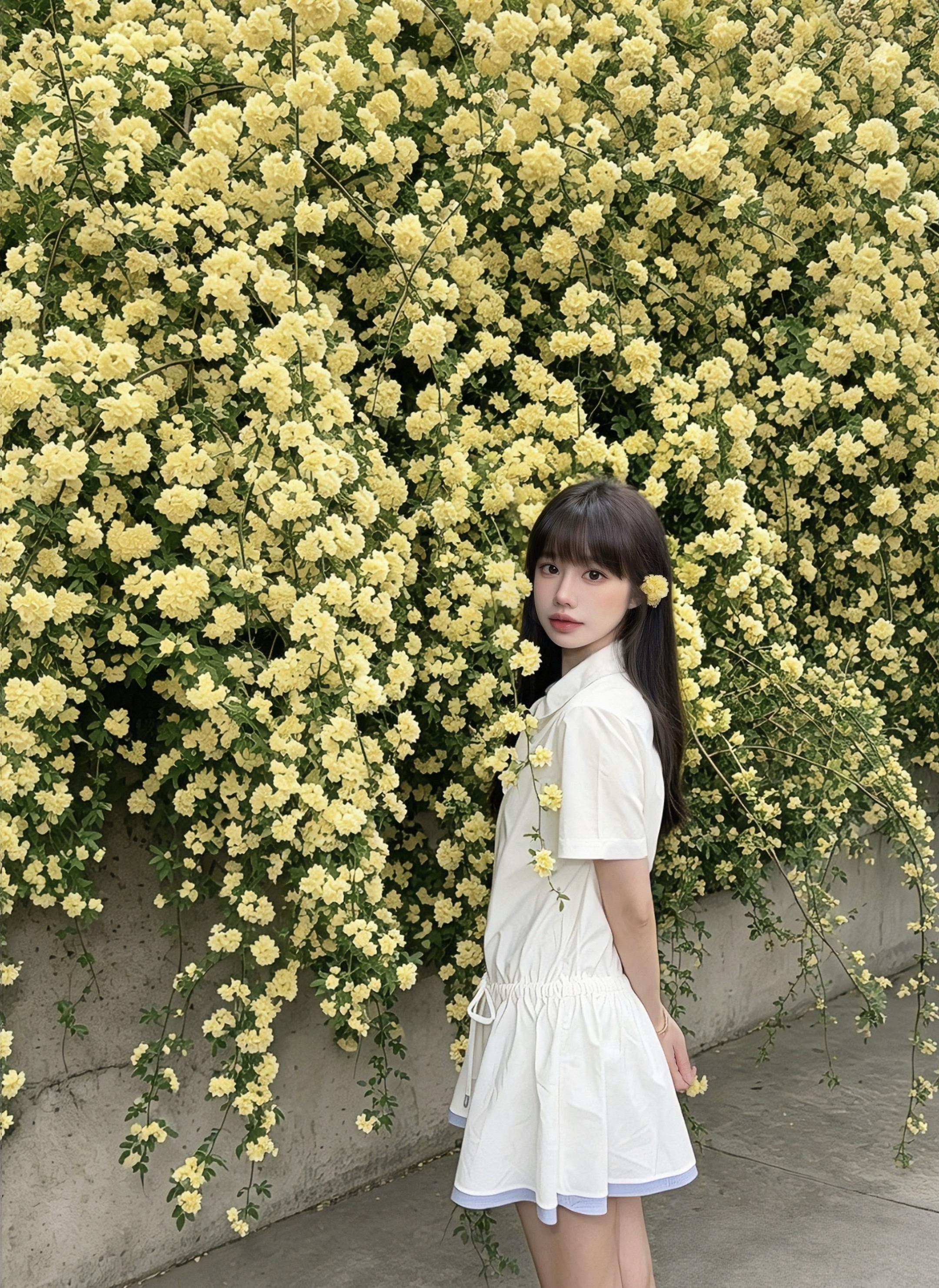 第一眼看的是花还是人？
