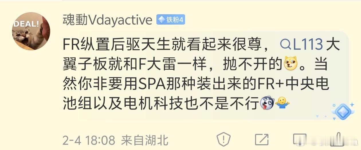 群友：长L113就跟F大雷一样，抛不开的。我的参悟：那沃尔沃是不是垫诈？大v聊车