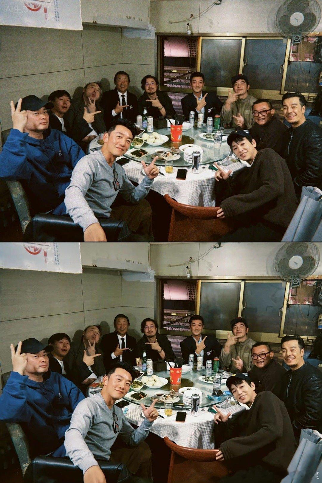 郑恺上戏合影 AI生成 照片同框是真的，其实就是用AI一键消除了某些东西 目前已