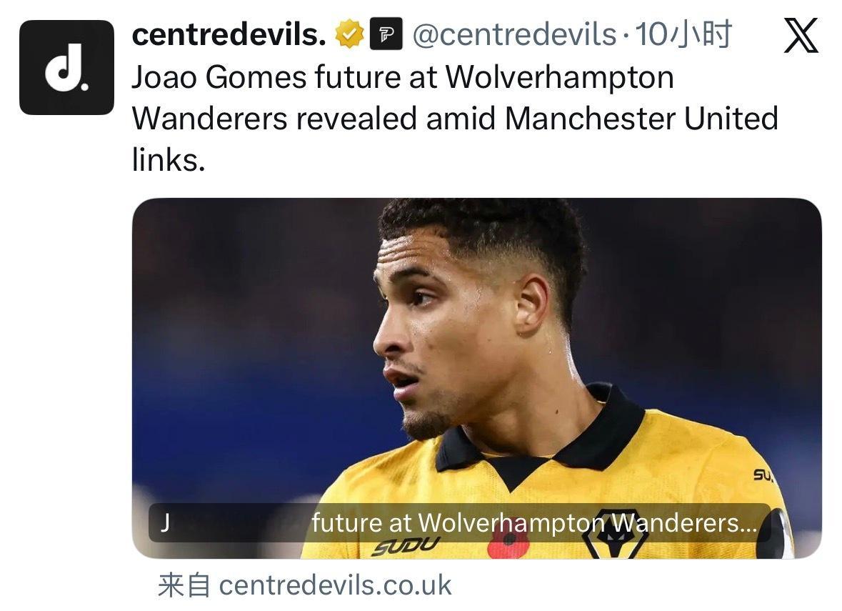 若昂戈麦斯这波转会，我觉得大概率是球员主动推动了。巴西边缘国脚要拼明年世界杯门票