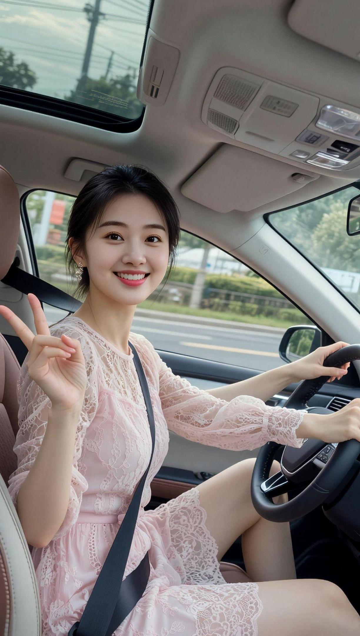 AI车内甜拍 抖音ai创作