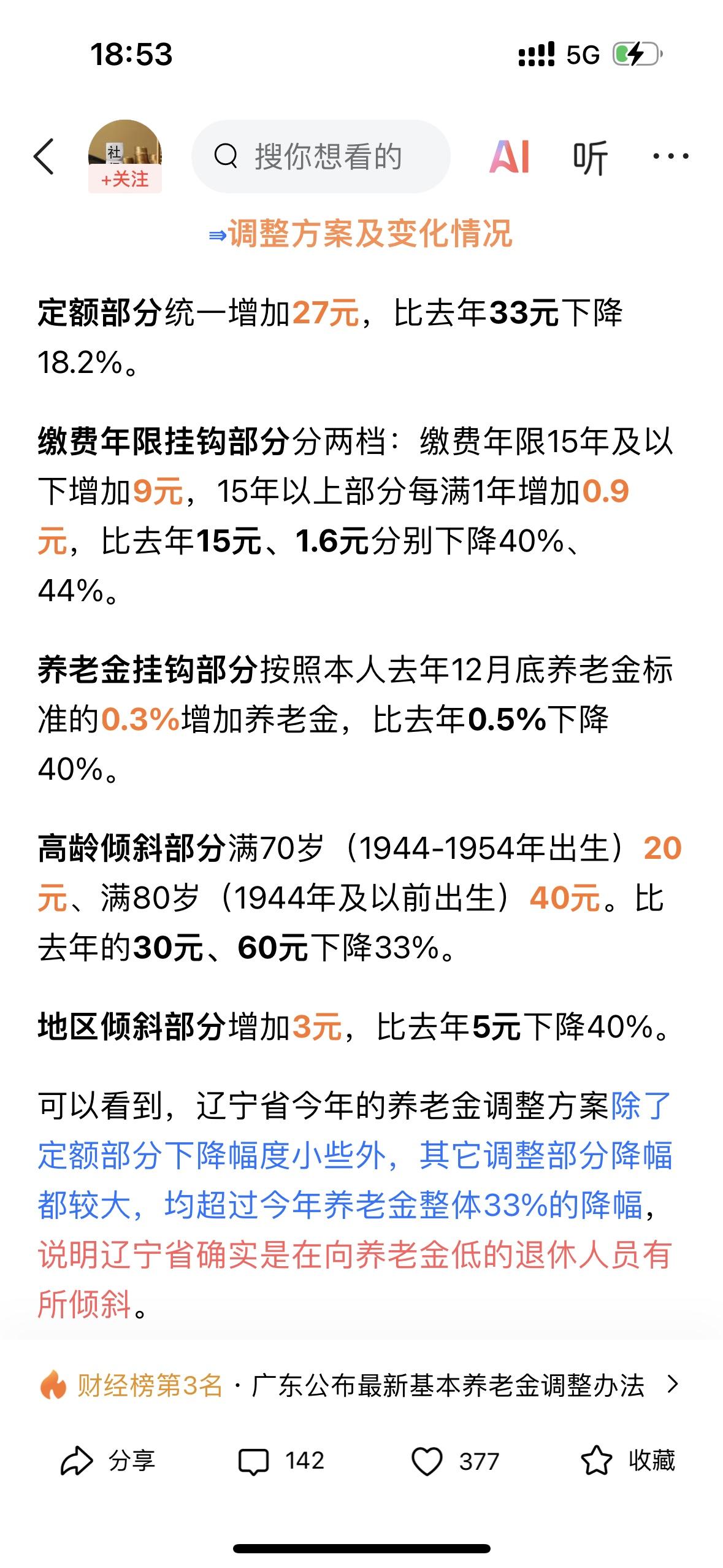 辽宁养老金上涨方案终于出来了，从公布的几个省市看辽宁应该是涨幅最低的，丢人啊！