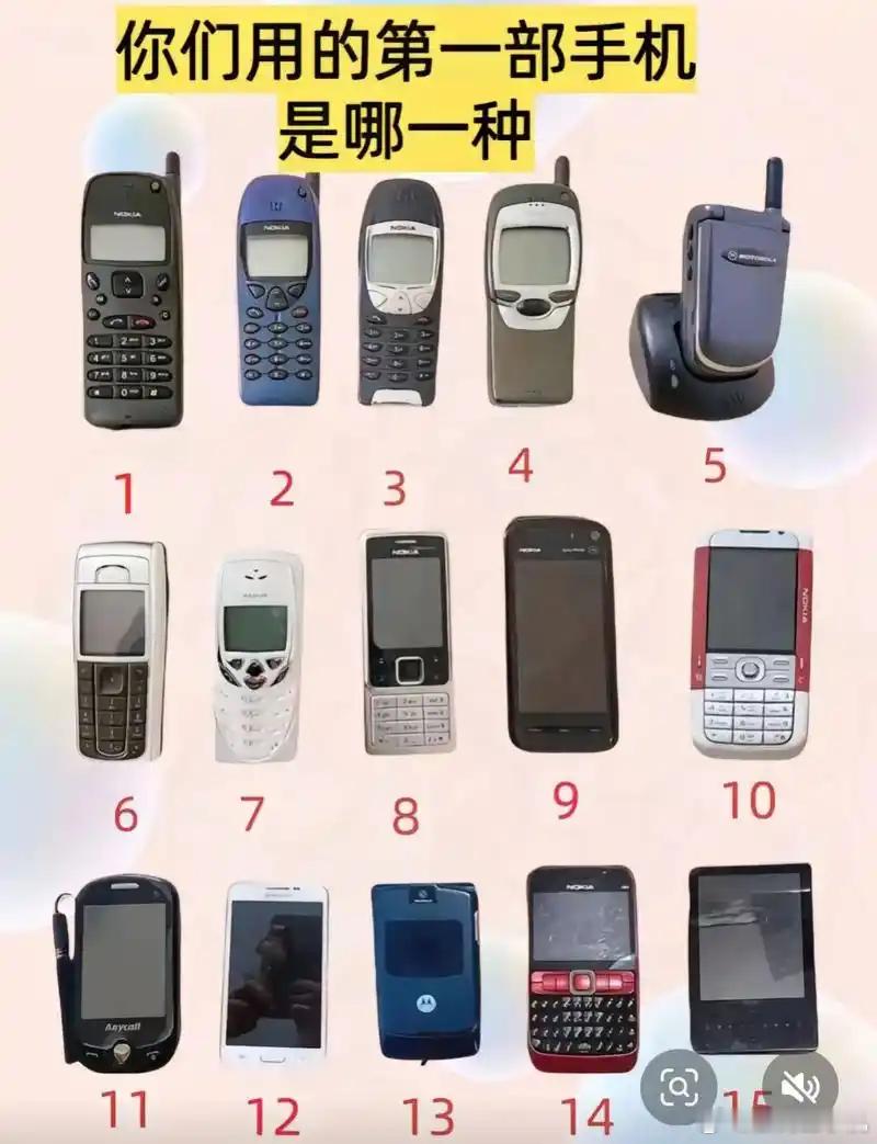 以防你不知道手机发展得有多快时间过得真快，你以为十几年前的手机是图一里的，实际上