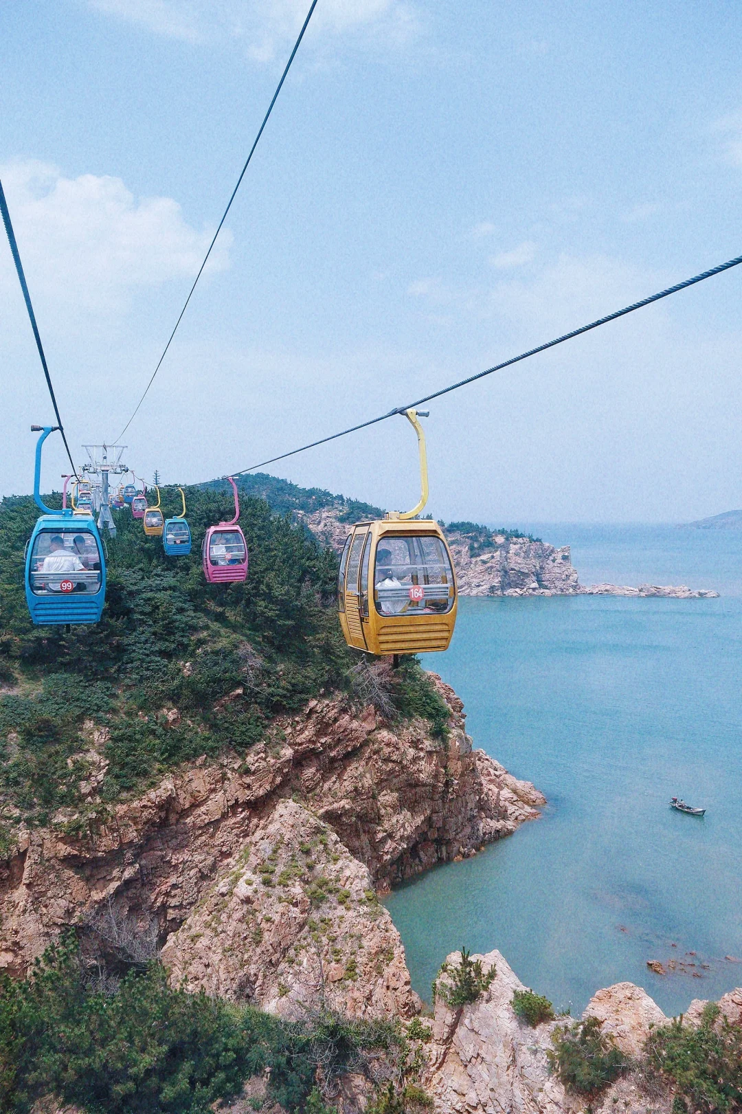 💙威海旅行｜摩天岭索道怕是有上万人