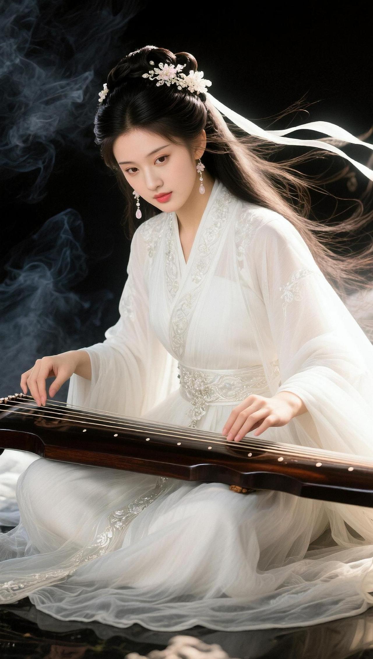 AI抚琴古风照 随变ai随便玩