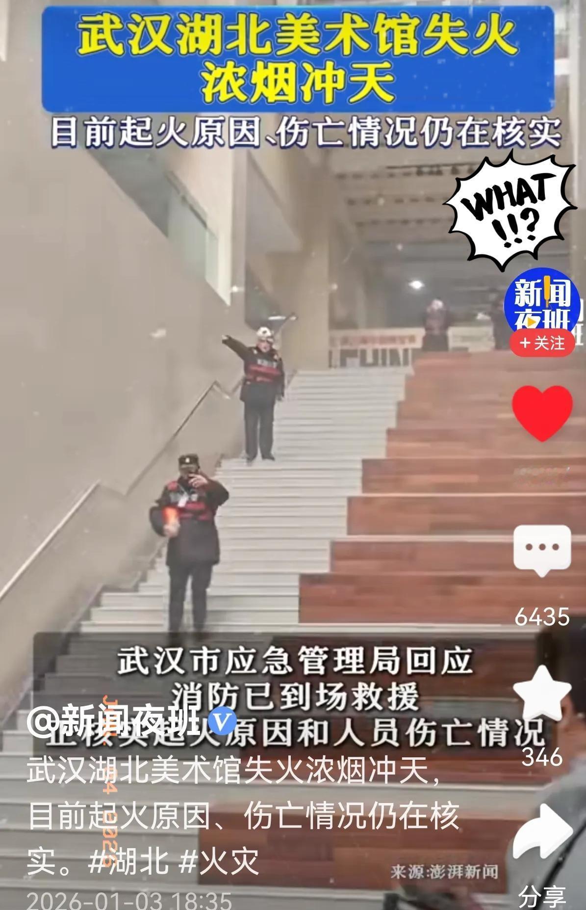 湖北美术馆失火这事儿，
果然让网友猜中了！刚经历
南京博物院藏品风波，大家就怕