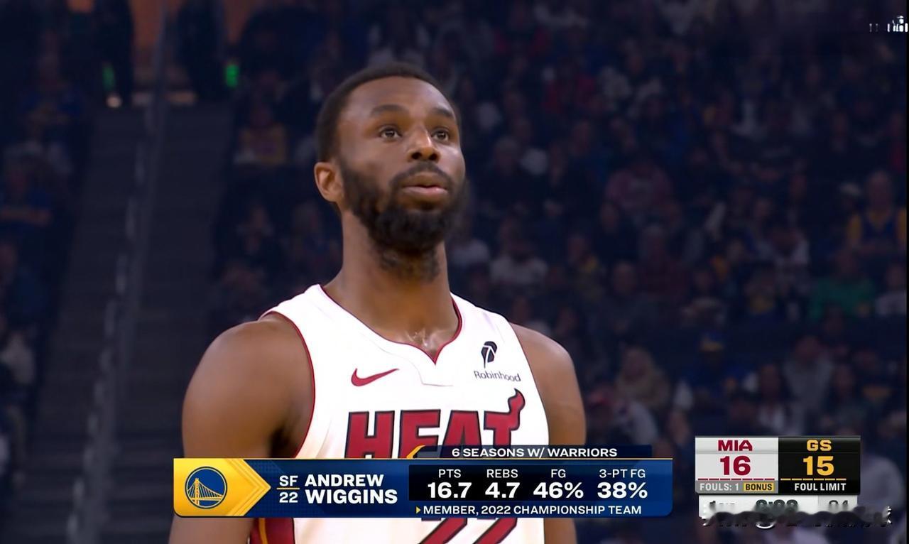 热火大将维金斯面对旧主真是毫不留情！在今天热火客场挑战勇士的比赛中，目前双方的第