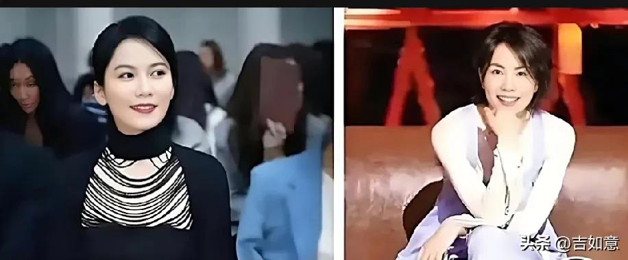 王菲和俞飞鸿聚会被拍，不仔细看还真难分清谁是谁。她俩不仅外貌酷似，气质也都清冷出