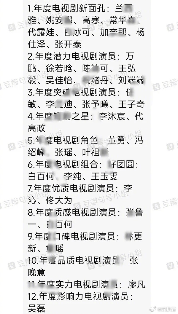网传星光大赏获奖名单！[吃瓜] 