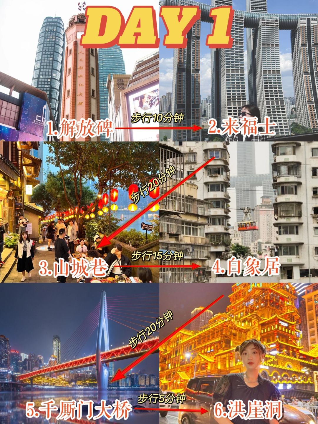 重庆旅游三天两夜本地人玩法🔥不绕路版！