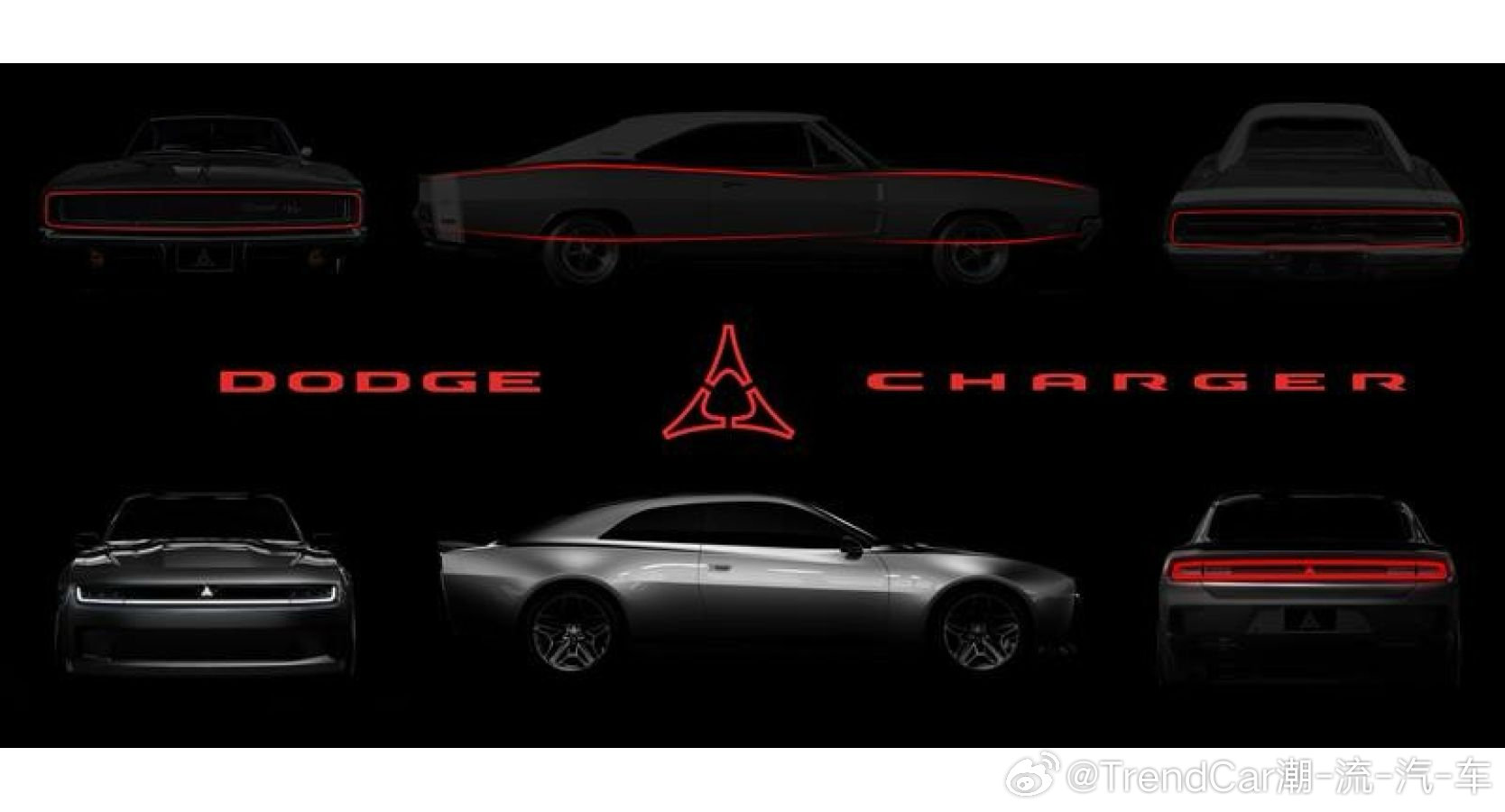 新款道奇Charger以纯粹、现代的设计重塑肌肉车精髓。外观延续标志性宽大姿态，