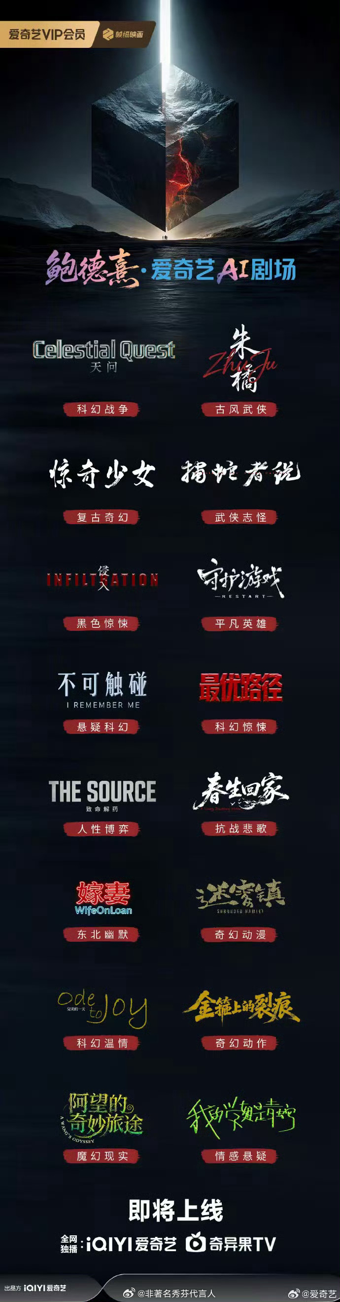 爱奇艺这波是真的搞出大动作了啊直接把AI影视玩明白了。最近刷到他们那个鲍德熹·爱