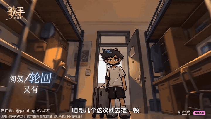 AI用胡彦斌的歌做了部青春剧AI开始卷内娱二创了歌手2026第一次被AI二创打动
