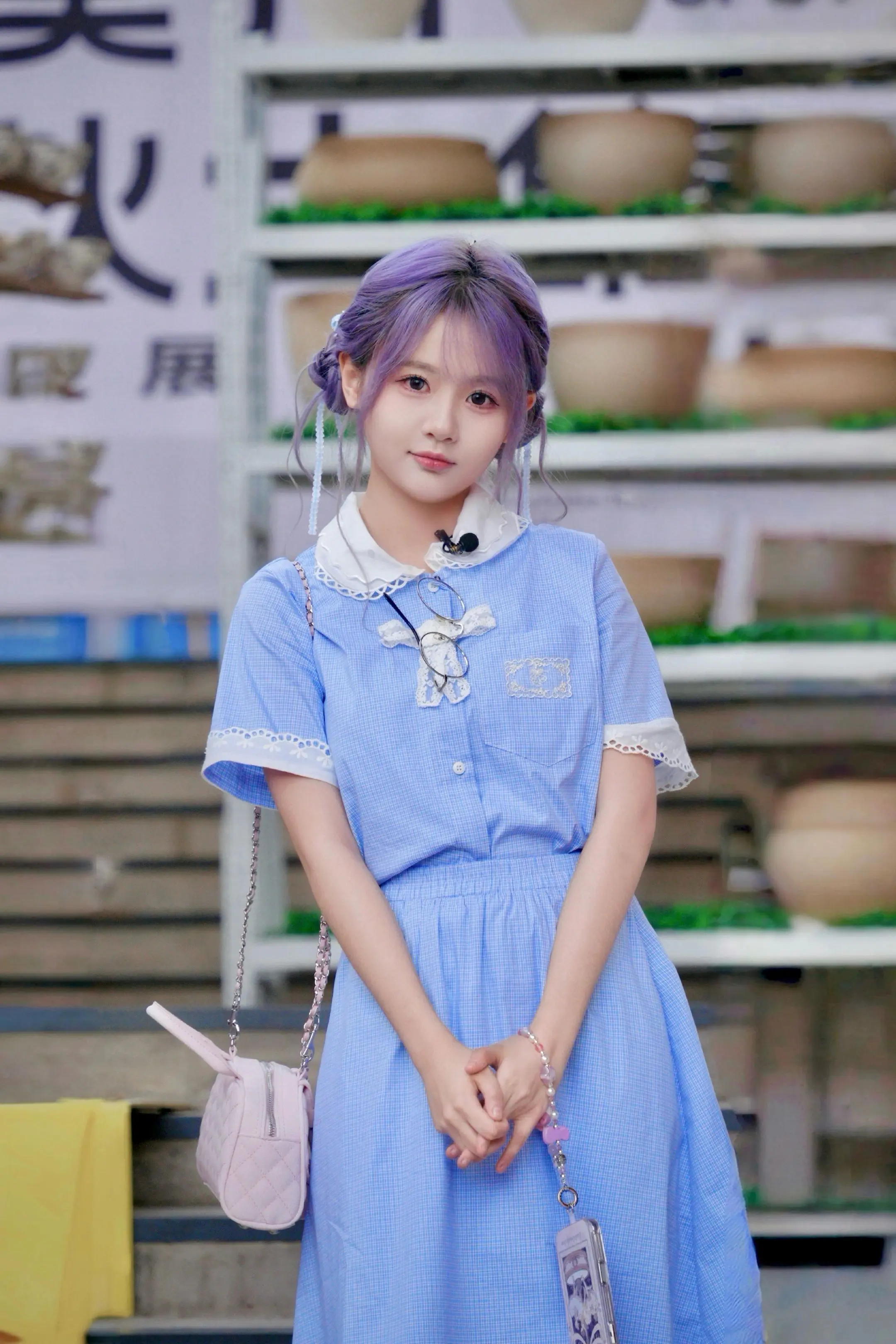 黄宣绮 景德镇录制综艺。