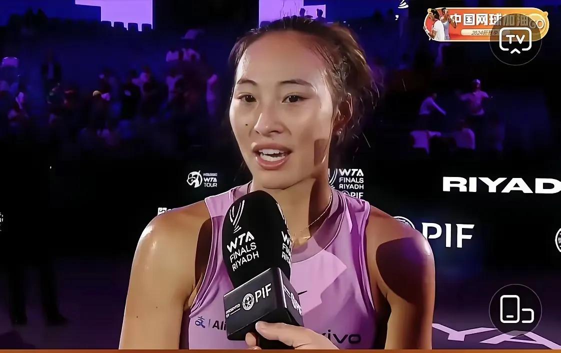 WTA总决赛🎾
郑钦文2：0击败莱巴金娜[可爱]