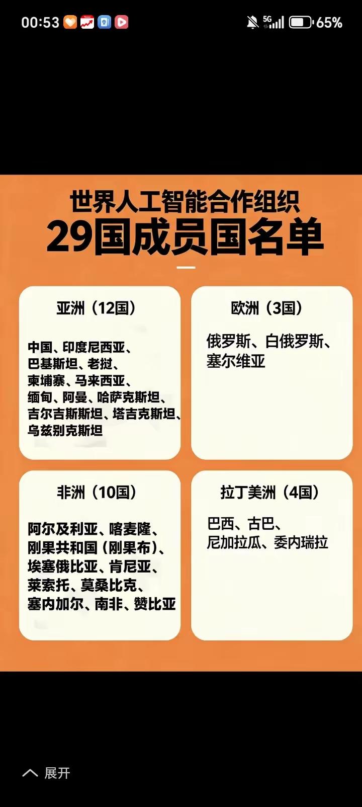 人工智能大会29个参会国家，虽然说没有美日韩欧美国家参会，我们开这个会是做布局的