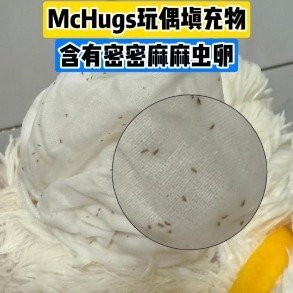 McHugs玩偶接缝处发现虫卵McHugs香薰玩偶被曝暗藏虫卵滋生小虫近期多名网
