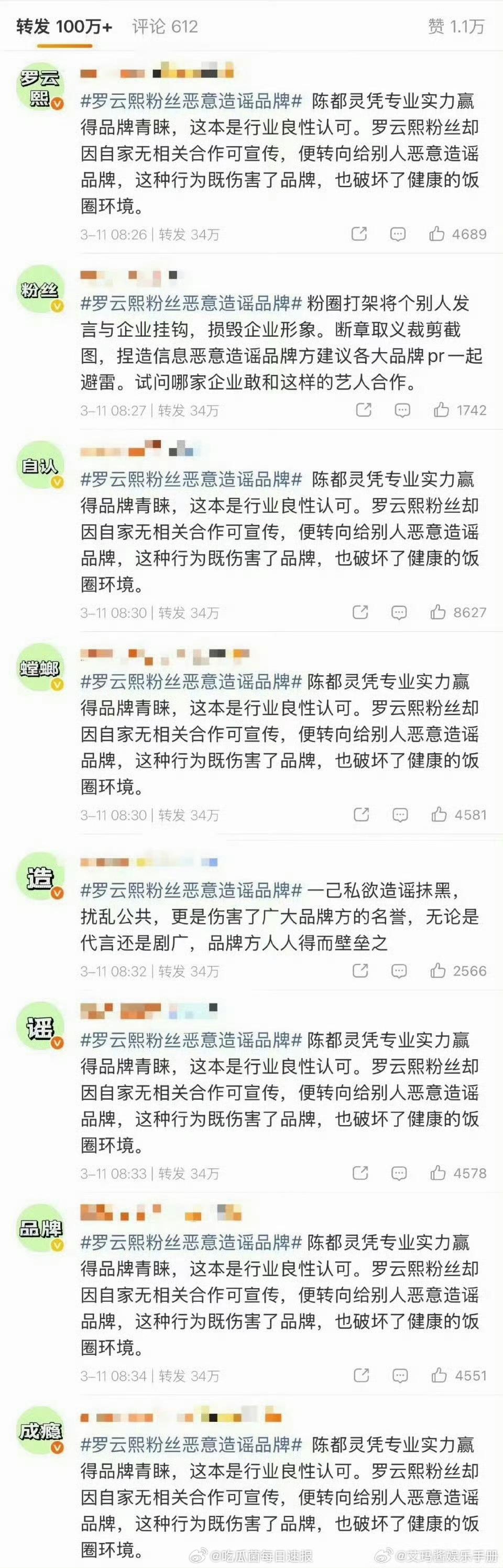 陈都灵粉丝给罗云熙排字，发生了什么